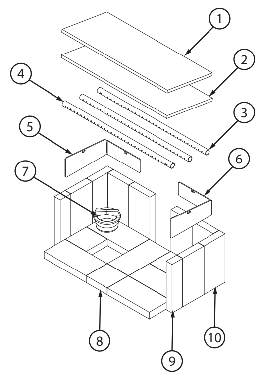 Repair Parts 2 Diagram and Parts List for VG2020-P  US Stove Company Heating Stove